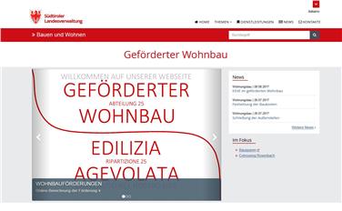 Die neue Internetseite zu den Wohnbauförderungen des Landes ist seit kurzem online