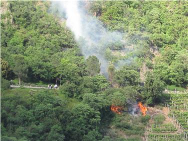 Da die Waldbrandgefahr besonders hoch ist, gilt es, besondere Vorsicht walten zu lassen, um die Entstehung von Feuer (wie im Archivbild) zu vermeiden. Foto: LPA/Landesamt für Forstverwaltung