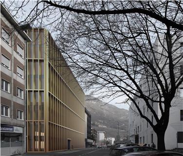 Mit dem neuen Gebäude für die Personalabteilung des Landes in der Rittner Straße in Bozen, für das die Arbeiten 2018 ausgeschrieben werden, will das Land 800.000 Euro Miete pro Jahr sparen (FOTO: LPA)