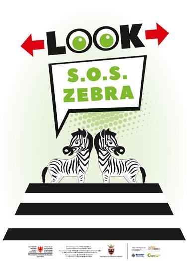 Das Sujet für die Ausgabe 2018/19 der Sensibilisierungkampagne "S.O.S. Zebra"