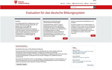 Die neue Webseite der deutschen Evaluationsstelle./Foto LPA
