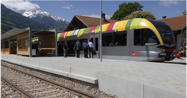 Nun fährt die Vinschger Bahn wieder auf der gesamten Strecke (FOTO:STA)