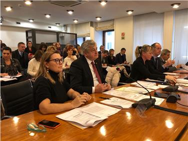 Landesrat Florian Mussner hat heute bei der Regionenkonferenz in Rom die Anliegen des Landes Südtirol vertreten (Bild: LPA)