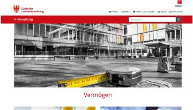 Das neue Webportal zum Landesvermögen./Foto LPA