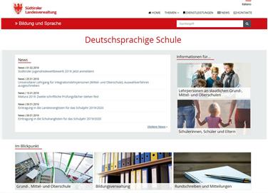 Die neue Webseite der Deutschen Schule./Foto LPA