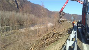 Uferpflege ist Hochwasserschutz. Foto: LPA/Amt für Wildbach- und Lawinenverbaunng Süd