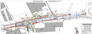 Ein neuer Kreisverkehr soll den Verkehr auf der Landesstraße nach Bruneck besser regeln (FOTO:LPA)