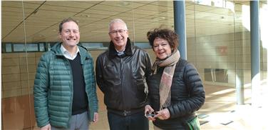 LR Massimo Bessone, Ressortchef Paolo Montagner und Abteilungsdirektorin Marina Albertoni auf Lokalaugenschein in Meran (FOTO: LPA)