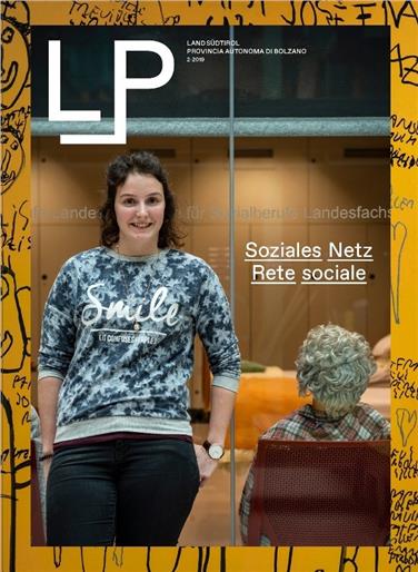 Das Titelbild der zweiten Ausgabe von LP zeigt eine Schülerin der FS für Sozialberufe "Hannah Arendt" in Bozen - Foto: LPA/Ivo Corrà