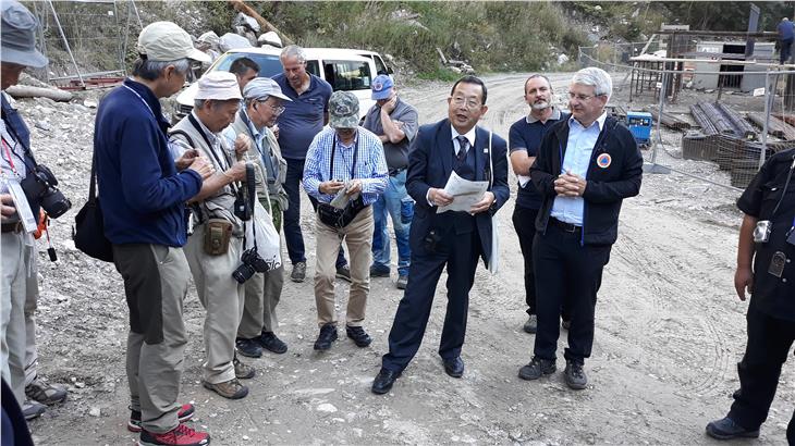 Der Verein Japan Landslide Society war im Rahmen einer einwöchigen Studienreise zwei Tage in Südtirol. Foto: LPA/Agentur für Bevölkerungsschutz