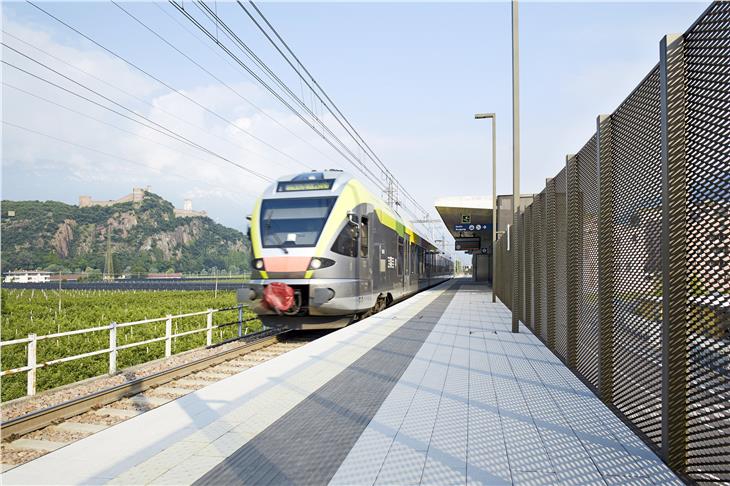 Am Sonntag, 13. Oktober, verkehren keine Züge zwischen Bozen und Meran und demnach auch nicht am Bahnhof Kaiserau (im Bild). (Foto: STA/Riller)