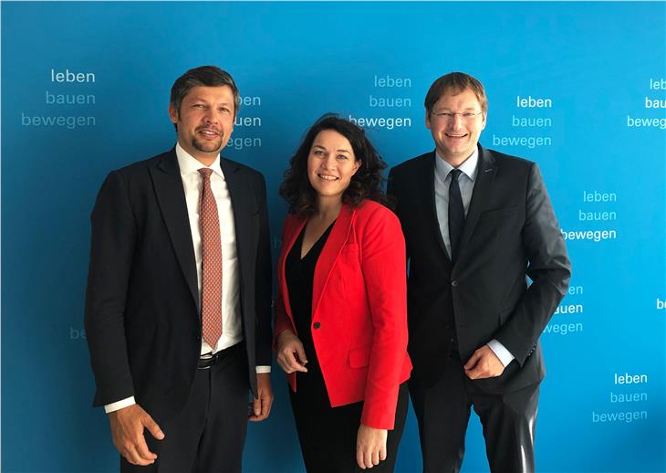 Positive Gespräche zur Verkehrsentlastung im Brennerkorridor: (v.l.) Alfreider, Felipe und Reichhart (Foto: LPA)