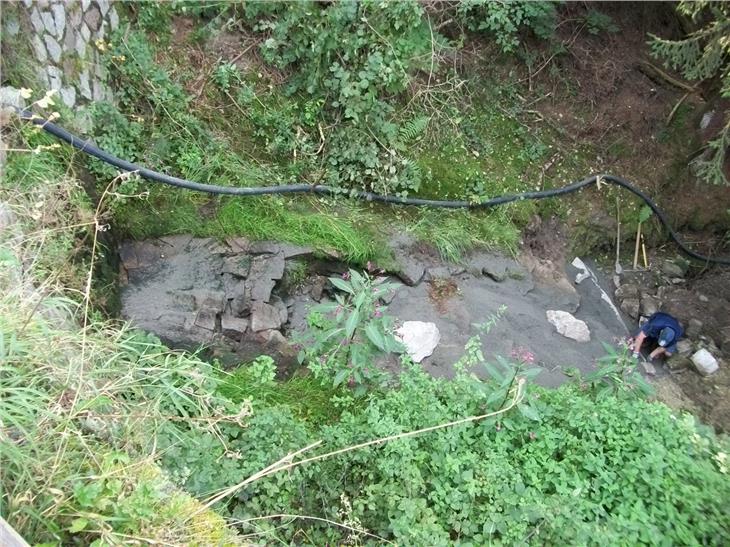 An einigen Stellen im Tschöfserbach in der Gemeinde Lajen wurden Instandsetzungsarbeiten vorgenommen. (Foto: LPA/Landesamt für Wildbach- und Lawinenverbauung Nord)