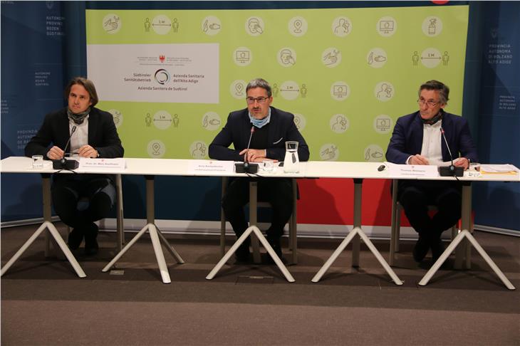 Die heutige virtuelle Pressekonferenz. (Foto: LPA/Fabio Gobbato)