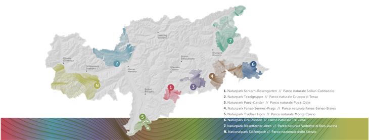 Die sieben Südtiroler Naturparks im Überblick