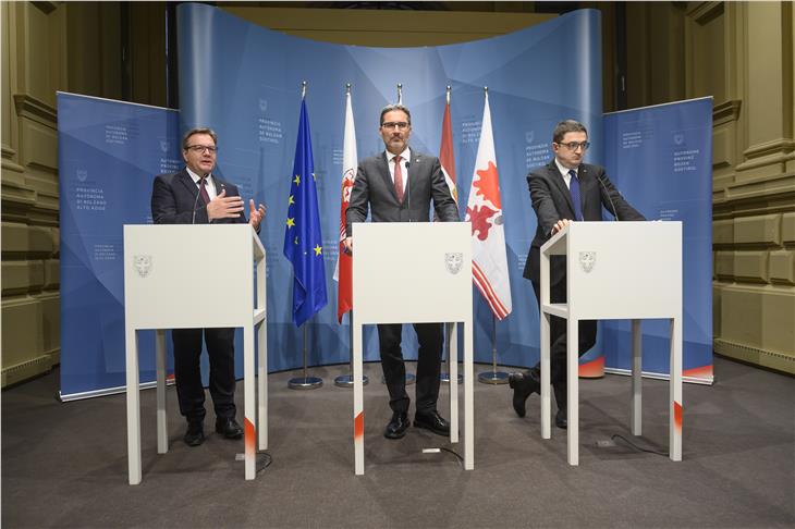 Zur 22. EVTZ-Vorstandssitzung kommen die Landeshauptleute Kompatscher, Platter und Fugatti am Donnerstag in Innsbruck zusammen. (Foto: LPA)