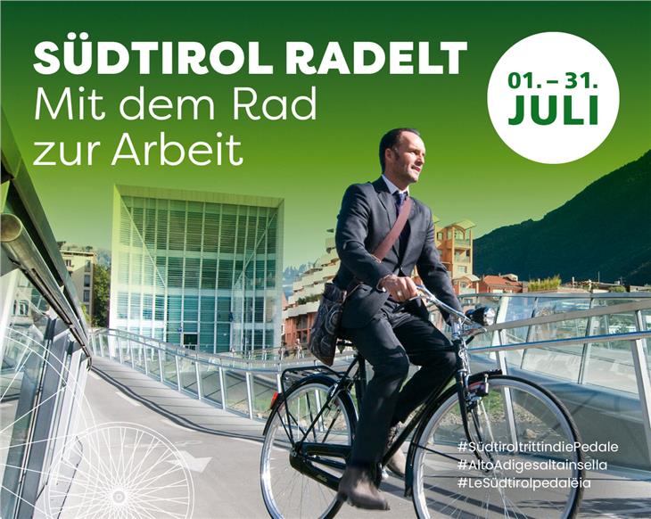 Bei der Sommeraktion "Mit dem Rad zur Arbeit" gibt es für fleißige Radlerinnen und Radler tolle Preise. (Bild: STA)