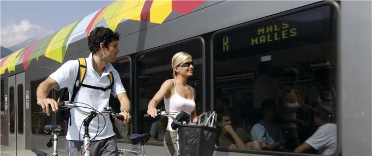 Vinschger Bahn: auch heuer separater Fahrradtransport (Foto: STA)