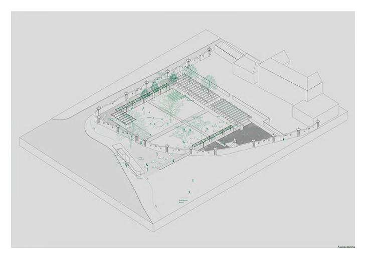 Das Projekt zur Umgestaltung und Instandsetzung des Kapuzinergartens in Bozen