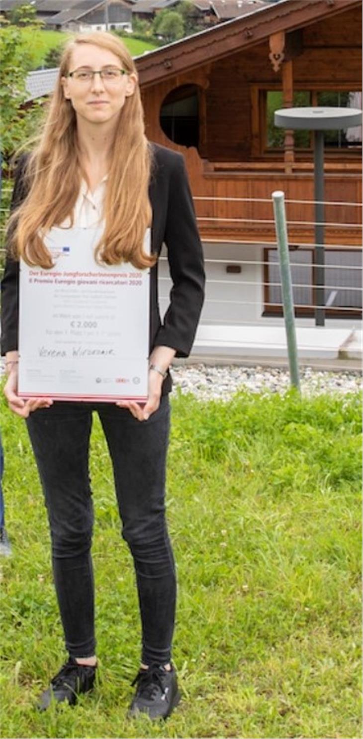 Verena Wiedermair wurde in Alpbach mit dem Euregio-JungforscherInnen-Preis prämiert. (Foto: Land Tirol/Sedlak)