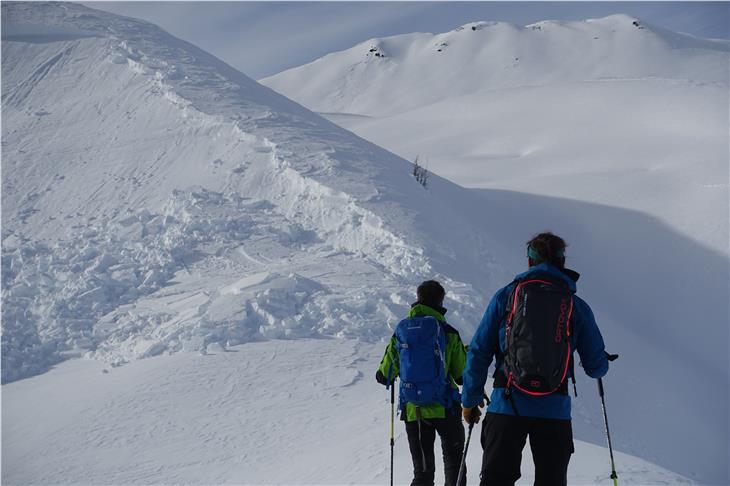 Wintersportlerinnen und Wintersportler mit unterschiedlichem Erfahrungsniveau können sich zu der Umfrage zu den Produkten der Warndienste der Europaregion Tirol-Südtirol-Trentino melden. (Foto: LPA/Landesamt Meteorologie und Lawinenwarnung)