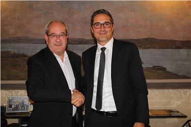 Landeshauptmann Kompatscher mit Staatssekretär Giacomelli - Foto: LPA/Katharina Tasser