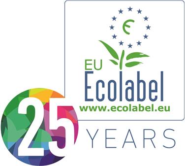 Das Jubiläumslogo des Ecolabels