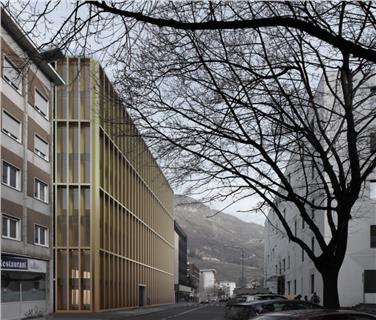 Rendering des neuen Landhauses in der Rittnerstraße in Bozen (FOTO: Architetti Associati Guglielmon & Nesto)