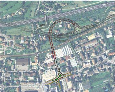 Der Mittelanschluss der Umfahrung Brixen (Skizze im Bild) soll eine weitere Verkehrsentlastung für die Stadt Brixen bringen (FOTO: LPA)