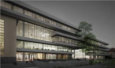 Im Sommer 2021 soll das neue Bibliothekenzentrum fertiggestellt sein - und so soll es aussehen.