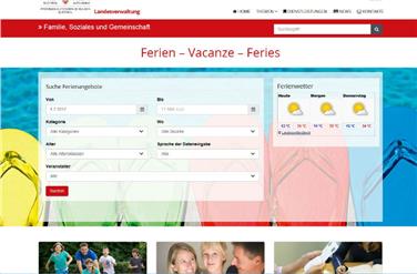 Das neue Ferienportal für Kinder und Jugendliche./Foto LPA