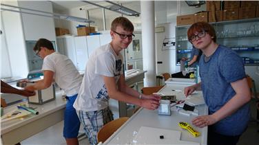 Kreativität ausschöpfen und interdisziplinäre Zusammenhänge aus den Bereichen Chemie, Biologie, Astronomie und Astrobiologie herstellen - der Forschergeist der Teilnehmer der Sommerakademie spielte dabei eine wichtige Rolle. Foto: Mic