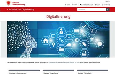 Die neue Landeswebseite zur Digitalisierung ist online./Foto LPA