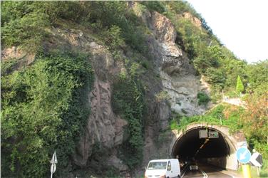 Felssicherung ober dem Virgl-Tunnel
