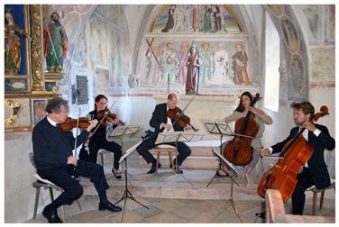 Das Quintett Straka gibt am 22. August auf Schloss Wolfsthurn ein Konzert.