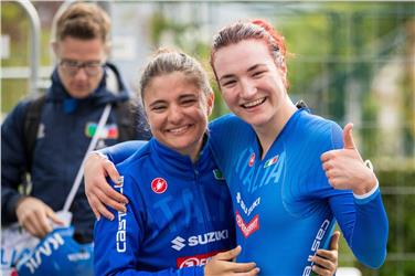 Silber und Gold: Alessia Vigilia und Elena Pirrone Foto: UCI