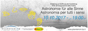 Die Ausstellung "Astronomie für alle Sinne" wird am Dienstagabend im Planetarium eröffnet