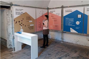 Interaktive Ausstellung  für Schulgemeinschaften, Bauherren und Planern (FOTO: LPA/Andrea Sega)