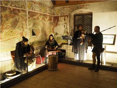 Mittelalterliche Musik gab es auf Schloss Runkelstein (FOTO: Landesmuseen)