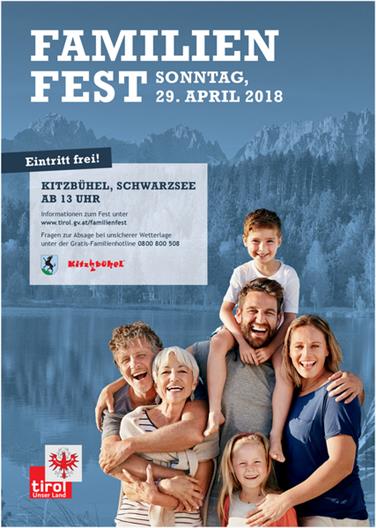 Am 29. April findet am Schwarzsee in Kitzbühel das Tiroler Familienfest statt