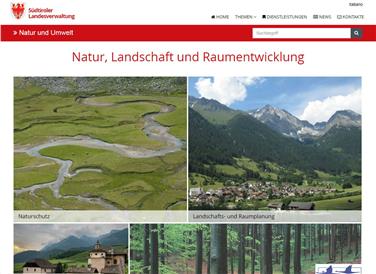 Screenshot der neuen Webseite Natur, Landschaft und Raumentwicklung./Foto LPA