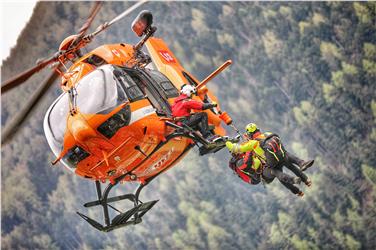 Un intervento di emergenza del Pelikan 2 (Foto USP/HELI)
