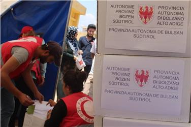 Gli aiuti umanitari sostenuti dalla Provincia di Bolzano sono arrivati in Siria (Foto USP)