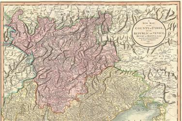 Una cartina del Tirolo storico