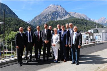I rappresentanti delle 10 regioni di Arge Alp