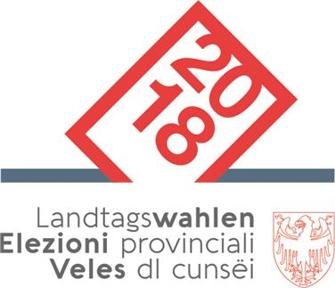 Il logo delle elezioni provinciali 2018