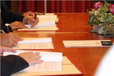 Firmato ogg un protocollo d'intesa tra le Provincie di Bolzano e Belluno Foto: USP/mc