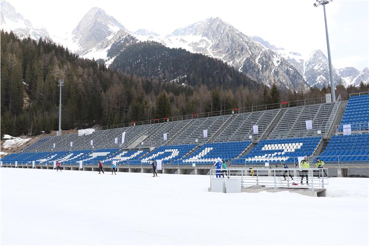 Treni speciali per i grandi eventi come, ad esempio, i mondiali di biathlon ad Anterselva (Foto USP/mb)