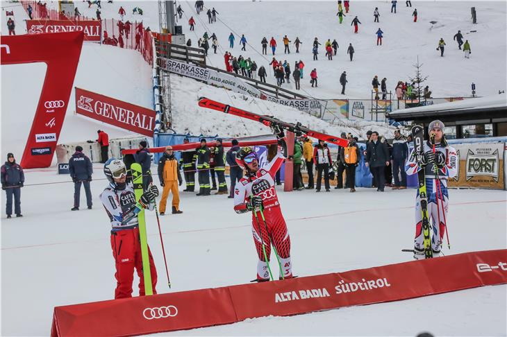 Il marchio ombrello comparirà anche quest'anno nelle gare di Coppa del mondo in Alta Badia (Foto ASP)