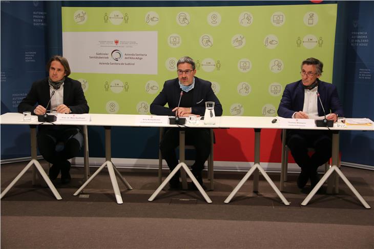 La conferenza stampa virtuale della Provincia oggi. (Foto: ASP/Fabio Gobbato)